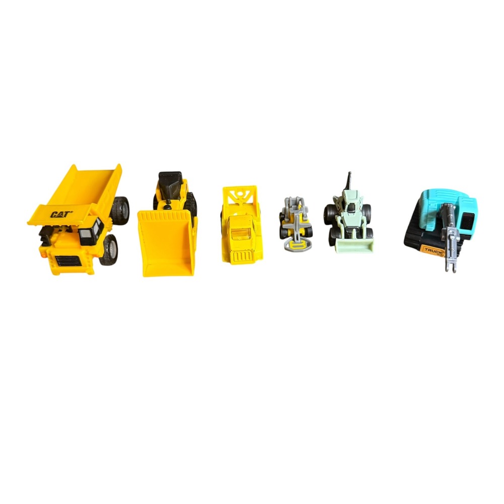 CAT Caterpillar‎ Matchbox Construction Vehicle Toy Lot Dump Truck Excavator 6pc